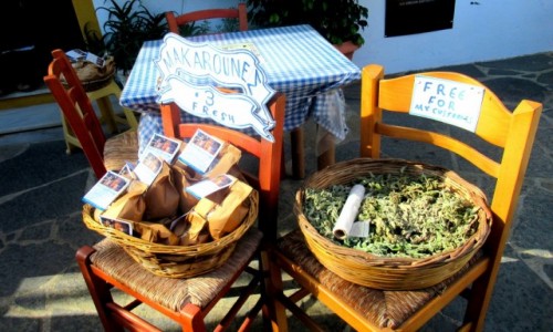 Zdjecie GRECJA / Karpathos / Olympos / Makaron z zioami