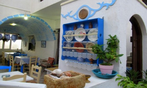 Zdjecie GRECJA / Karpathos / Arkasa / Tawerna w Arkasie