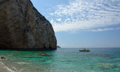 Zdjęcie GRECJA / Wyspy Jońskie - Korfu / CHOMI BEACH / Rajska Plaża
