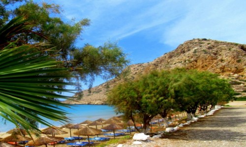 Zdjecie GRECJA / Karpathos / Arkasa / Padziernikowa plaa