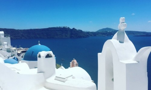 Zdjcie GRECJA / Santorini / Oia  / Biae domki i lazur