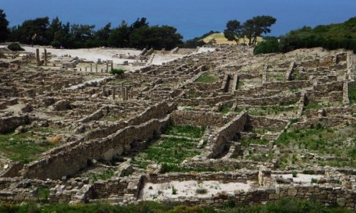 Zdjecie GRECJA / Archipelag Dodekanez / Wyspa Rodos - Siana / staroytne ruiny Kamiros