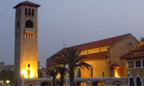 Zdjcie GRECJA / Archipelag Dodekanez / Wyspa Rodos - Rodos / katedra