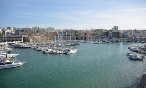 Zdjcie GRECJA / KRETA  / HERAKLION / Pikny port Heraklion 