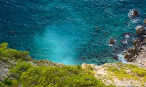 Zdjęcie GRECJA / Wyspy Jońskie - Zakynthos / okolice Kampi / zatoka Schiza