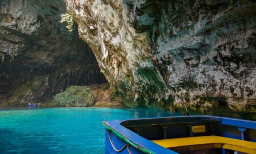 Zdjcie GRECJA / Wyspy Joskie  / Kefalonia / jaskinia i jezioro Melissani