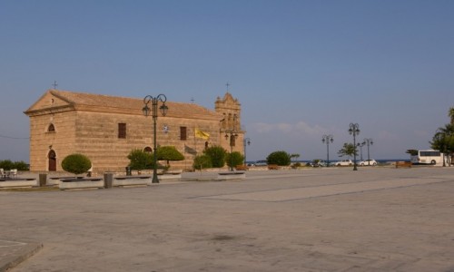 Zdj�cie GRECJA / Wyspy Jo�skie / Zakynthos - Plac Solomosa / ko�ci� Agios Nikolaos tou Molou