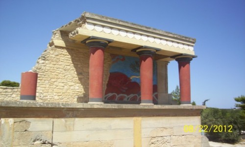 Zdjcie GRECJA / Kreta / Knossos / Knossos-ruiny paacu