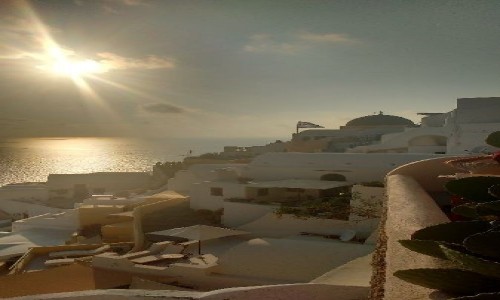 Zdjcie GRECJA / Grecja / Thira / Zachd soca Oia