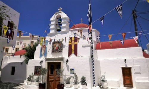 Zdjęcie GRECJA / Cyklady / Mykonos / Urok greckich kościołów - Agia Kyriaki