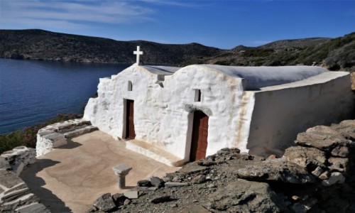 Zdjęcie GRECJA / Cyklady / Wyspa Amorgos / Urok greckich kościołów - Katapola