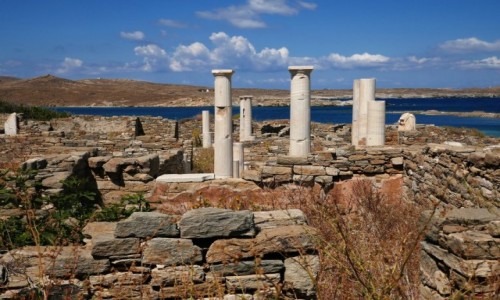 Zdjcie GRECJA / Cyklady / Wyspa Delos / Delos - strefa archeologiczna (UNESCO)