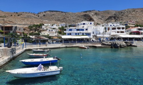 Zdjcie GRECJA / Poudniowa Kreta  / Sfakia / Malowniczy port w Sfakia