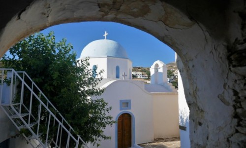 Zdjcie GRECJA / Cyklady / Wyspa Paros / Urok greckich kociow - Lefkes