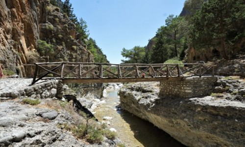 Zdjcie GRECJA / Kreta / Wwz Samaria / Mostek