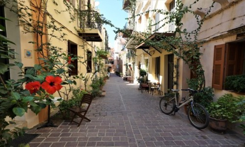 Zdjecie GRECJA / Kreta / Chania / Cicha uliczka