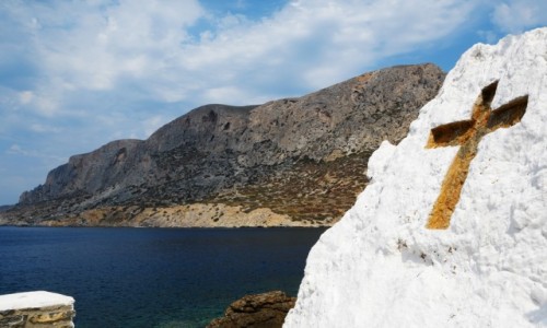 Zdjcie GRECJA / wyspy Dodekanezu / Telendos / widok z kapliczki Agios Georgios