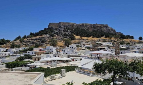 Zdjecie GRECJA / Rodos / Lindos / Pod lindoskim akropolem