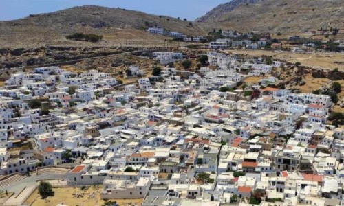 Zdjecie GRECJA / Rodos / Lindos / Lindos z akropolu