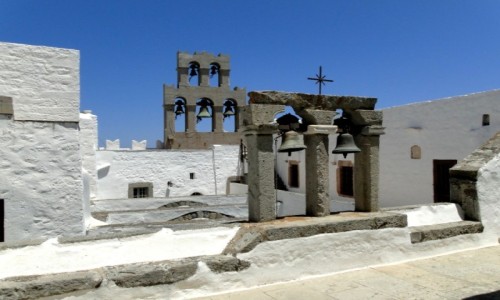 GRECJA / Dodekanez / Patmos / W klasztorze w. Jana Ewangelisty