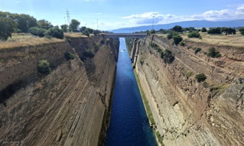 Zdjecie GRECJA / Korynt. / Lutraki. / Kanał Koryncki.