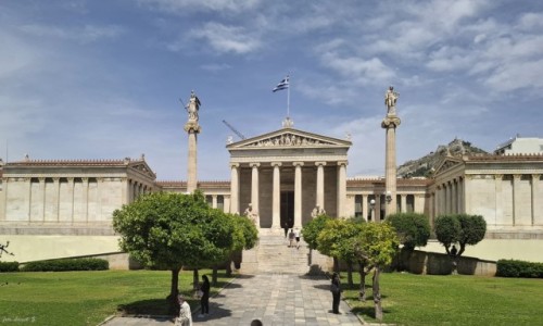 Zdjęcie GRECJA / Ateny. / Ateny / Akademia Ateńska.(Ateńska Triada).