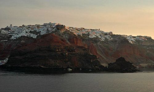 Zdjecie GRECJA / Cyklady, santorini / Cyklady, santorini / wschód słońca nad Santorini