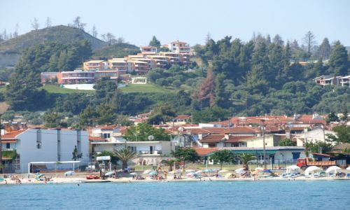 Zdjęcie GRECJA / Chalkidiki / Pefkochori / MIASTECZKO