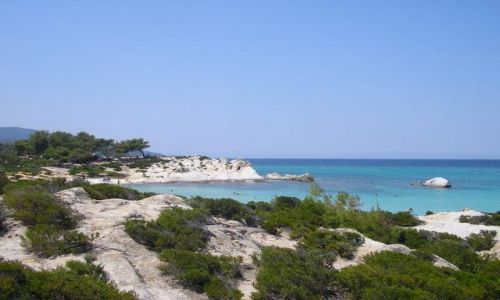 Zdjecie GRECJA / Pwysep Chalkidiki / Sarti, Pomaraczowa Plaa / Bkit.
