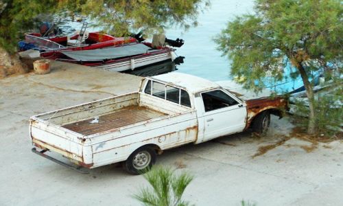 Zdjecie GRECJA / brak / Thassos / motoryzacja na wyspie