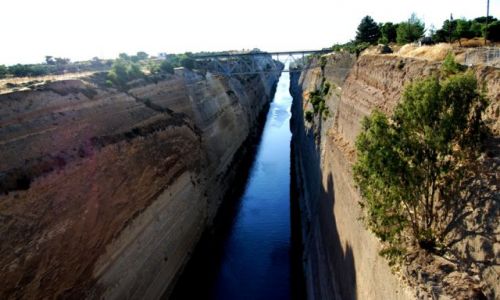 Zdjęcie GRECJA / Peloponez / Okolice Lutraki / Kanał Koryncki