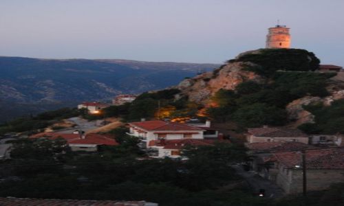 Zdjęcie GRECJA / brak / Arachova / Panorama o zachodzie słońca