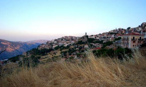 Zdjecie GRECJA / brak / Arachova / Panorama o wschodzie słońca