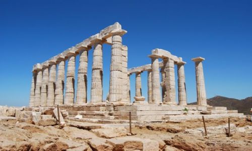 Zdjęcie GRECJA / brak / Sounion / Świątynia Posejdona