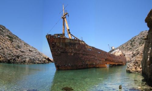 Zdjecie GRECJA / Wyspa Amorgos / prom Olimpia / Cyklady 