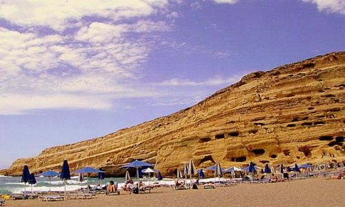 Zdjecie GRECJA / Kreta / Matala / plaża w Matala