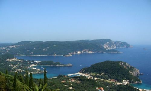 Zdjecie GRECJA / Korfu / Bella Vista / widok na Paleokastritsa