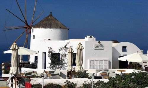 Zdjecie GRECJA / Santorini / Oia / wiatrak .....