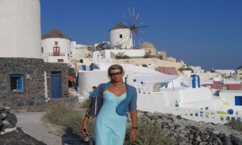 Zdjecie GRECJA / brak / Santorini / wiatrak.....