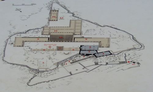 Zdjecie GRECJA / Rodos / Lindos / Mapa akropolu Lindos