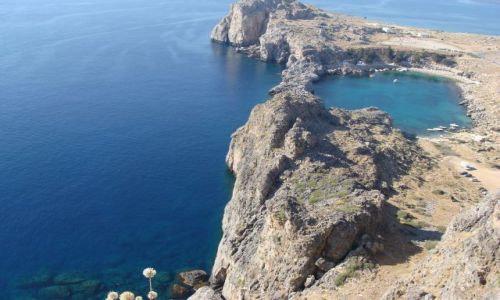 Zdjecie GRECJA / Rodos / Lindos / Zatoka św. Pawła