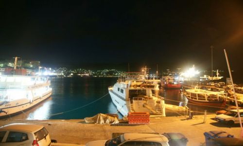 Zdjecie GRECJA / Kreta / port w Agios Nikolaos / Agios Nikolaos nocą III