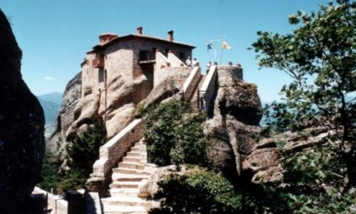 Zdjęcie GRECJA / METEORY / Kastraki / Holy Monaster of St. Barbara Roussanou (św. Roksany)