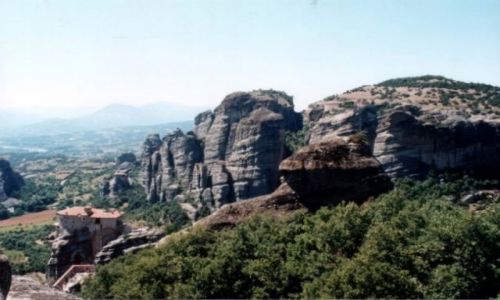 Zdjęcie GRECJA / METEORY / Kastraki / Klasztor Roussanou  #2