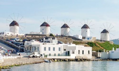 Zdjęcie GRECJA / Mikonos / Mikonos  / Wiatraki na Mikonos