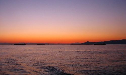 Zdjęcie GRECJA /  Morze Egejskie / Zatoka Sarońska / jeszcze raz zatoka o zachodzie słońca