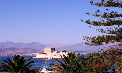 Zdjęcie GRECJA / Peloponez - Zatoka Argolidzka / Nafplion / zamek obronny Bourtzi
