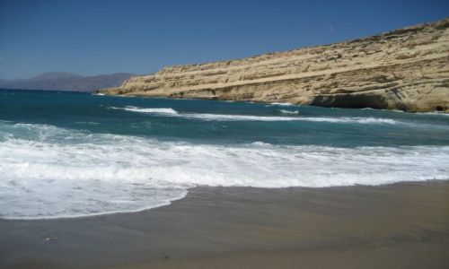 Zdjecie GRECJA / Kreta / Plaa Matala / Gorca Kreta