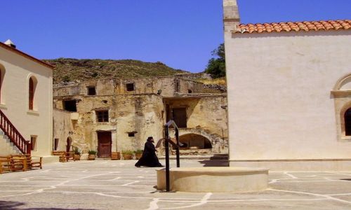 Zdjecie GRECJA / wyspa Kreta / klasztor Preveli / zapany w kadrze - 