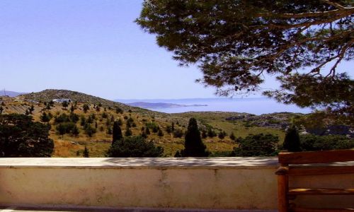 Zdjęcie GRECJA / wyspa Kreta / klasztor Preveli / widok z klasztornego tarasu